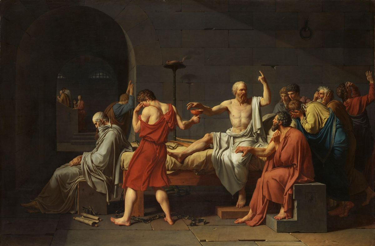 The Death of Socrates by Jacques-Louis David (1787)