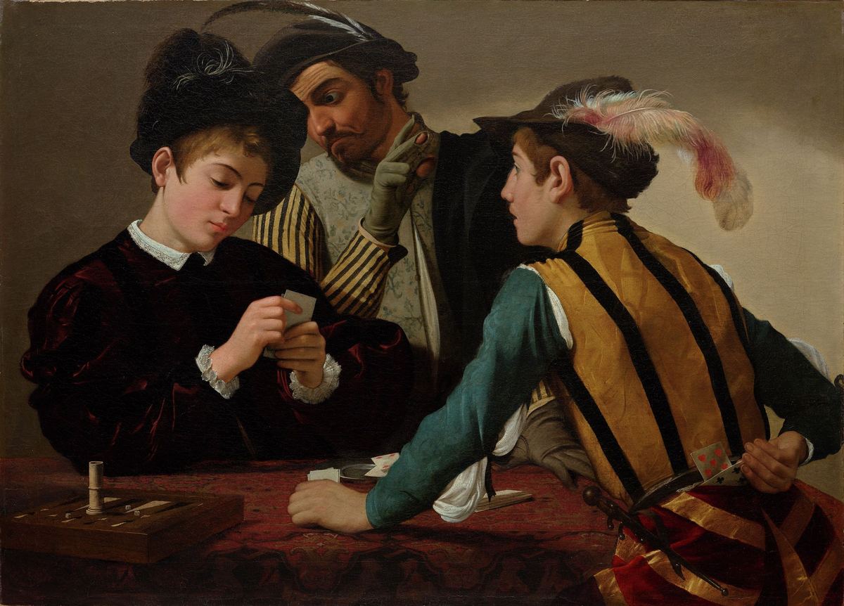 The Cardsharps by Caravaggio (c. 1595)
