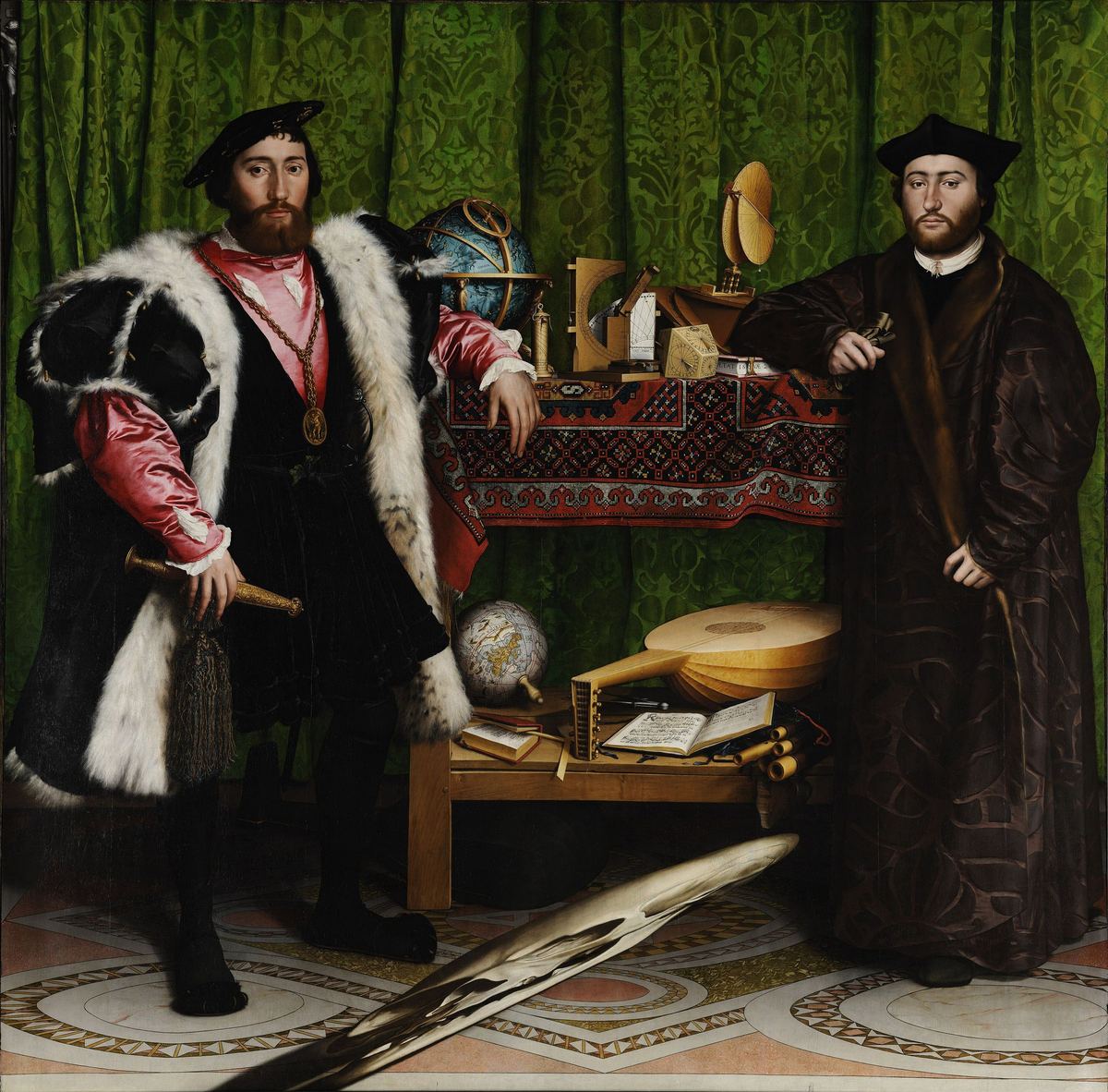 The Ambassadors by Hans Holbein the Younger (1533)